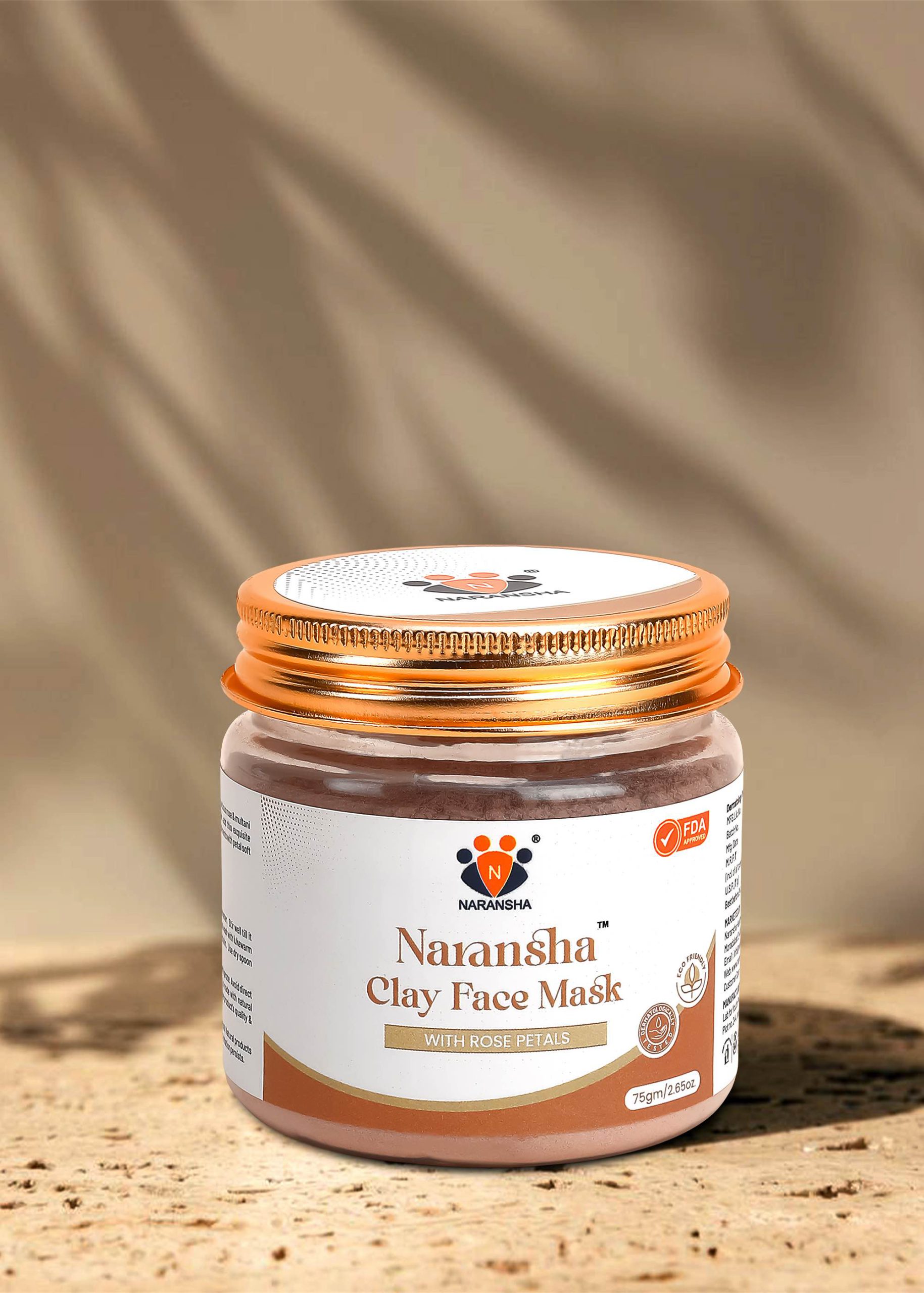 Clay Face Mask with Rose Petals
